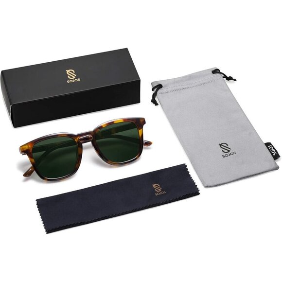 Polarized Sunglasses Women Men UV400 Protection Square Style Shades
